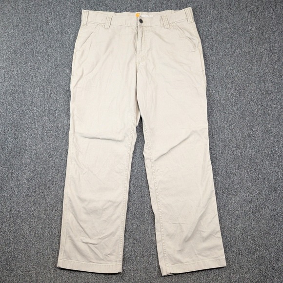 Carhartt Relaxed Fit Canvas Work Pants 35x30 Khaki Tan Rugged Utility Gorpcore — photo 2